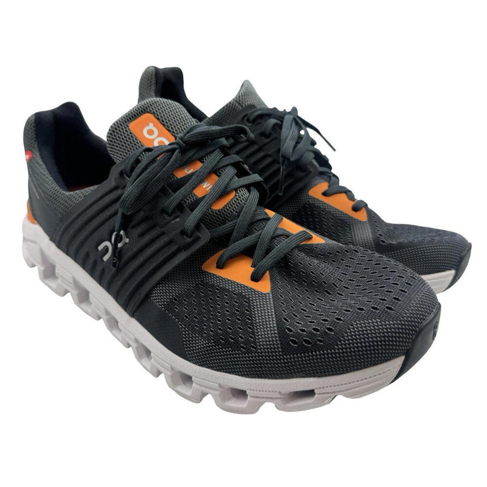On Running Cloudswift Running Shoes Grey Orange Size US 11.5 M
